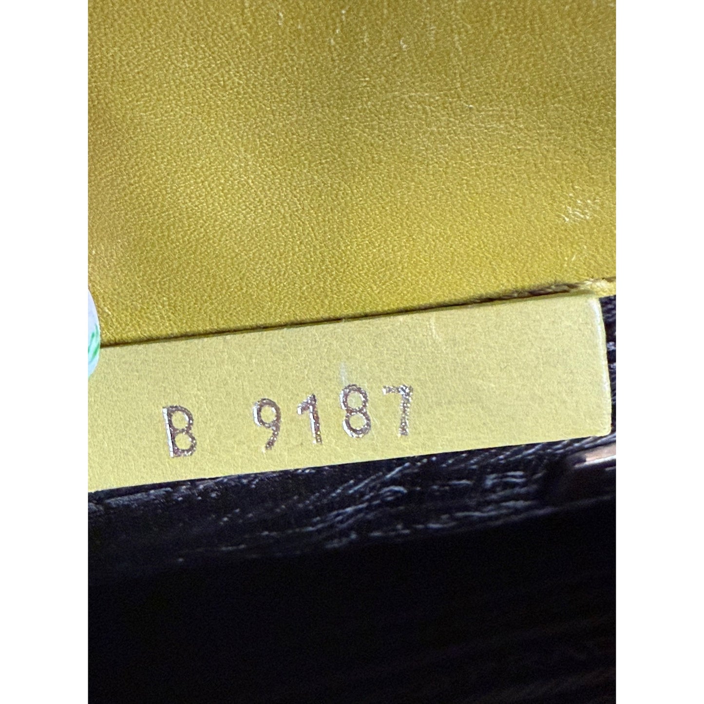 Prada Light Green/Yellow Leather Shoulder Bag With Adjustable Strap