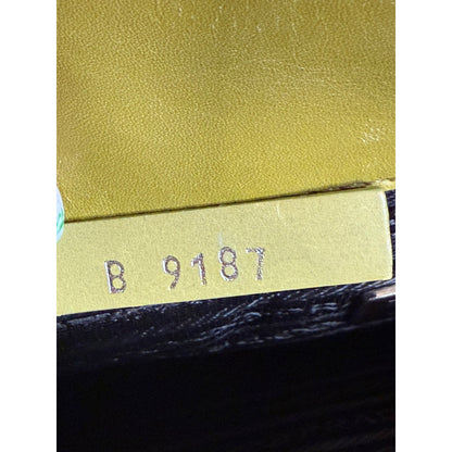 Prada Light Green/Yellow Leather Shoulder Bag With Adjustable Strap