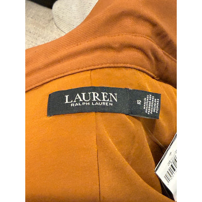 Lauren Ralph Lauren Buckle Trim Serge Cropped Jacket, Size 12 NWT
