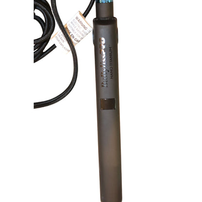 BaBylissPRO Nano Titanium Hair Straightener With Digital Display - Black & Blue