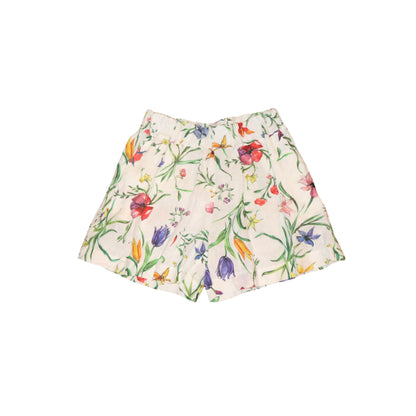 120% Lino Floral Linen Shorts, Size 46/L NWT
