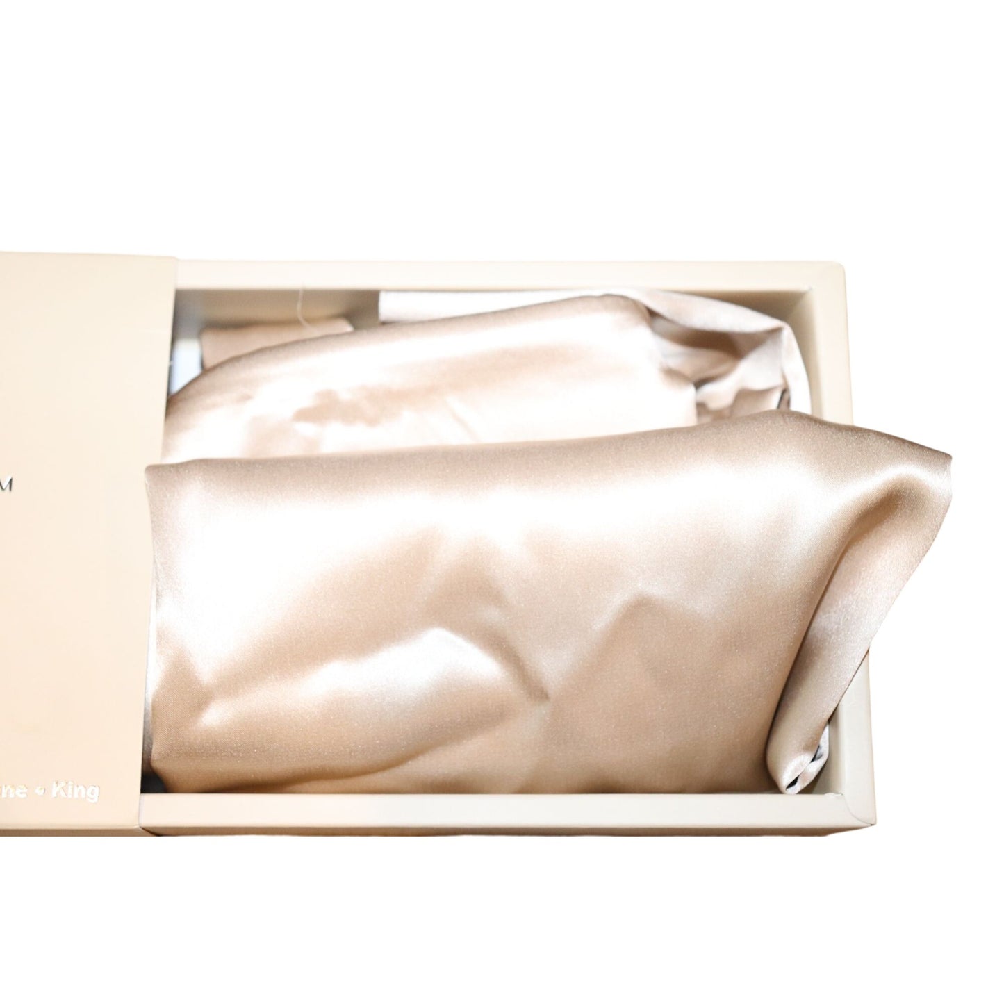 Blissy 100% Mulberry Silk Pillowcase Champagne King Size 20" X 36"