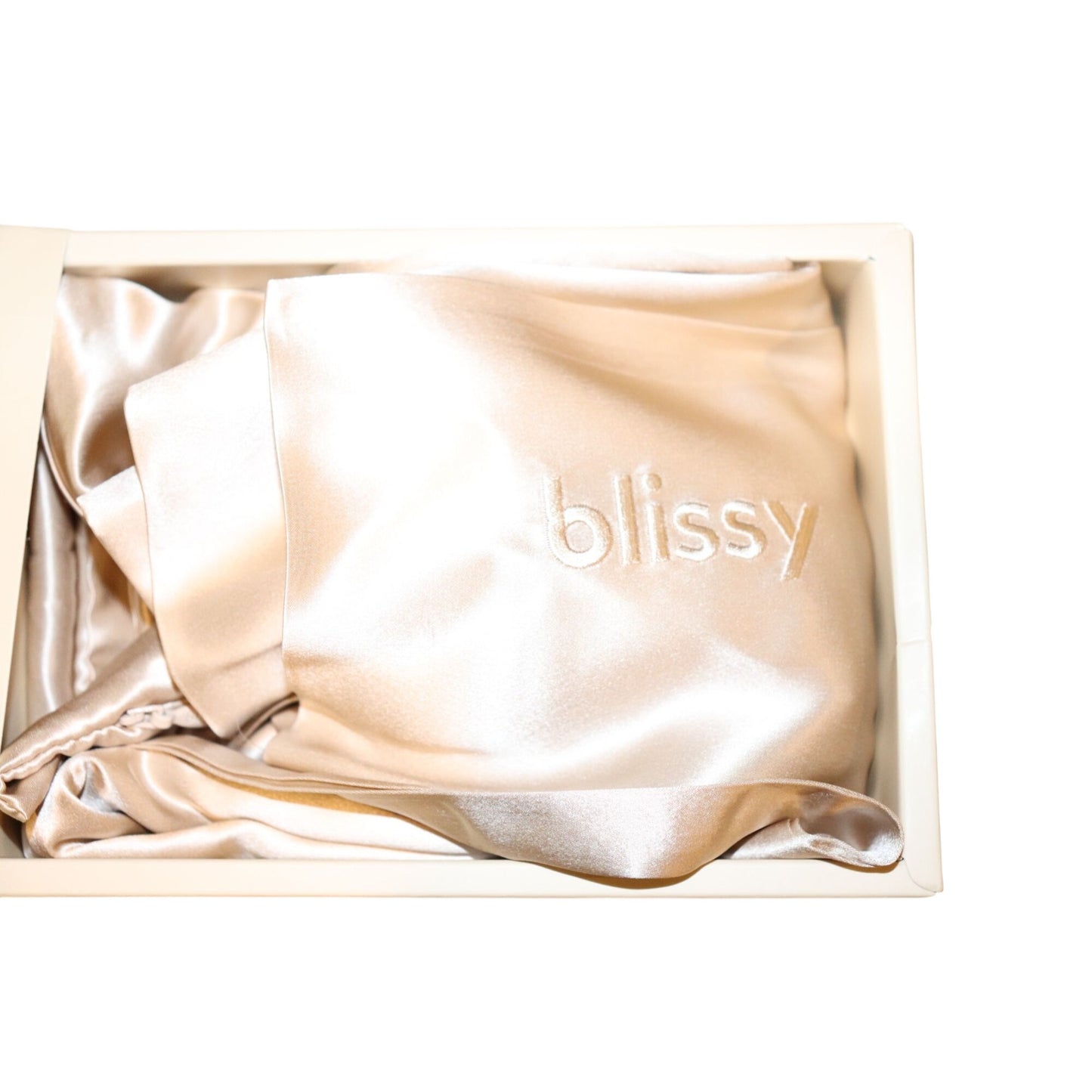 Blissy 100% Mulberry Silk Pillowcase Champagne King Size 20" X 36"