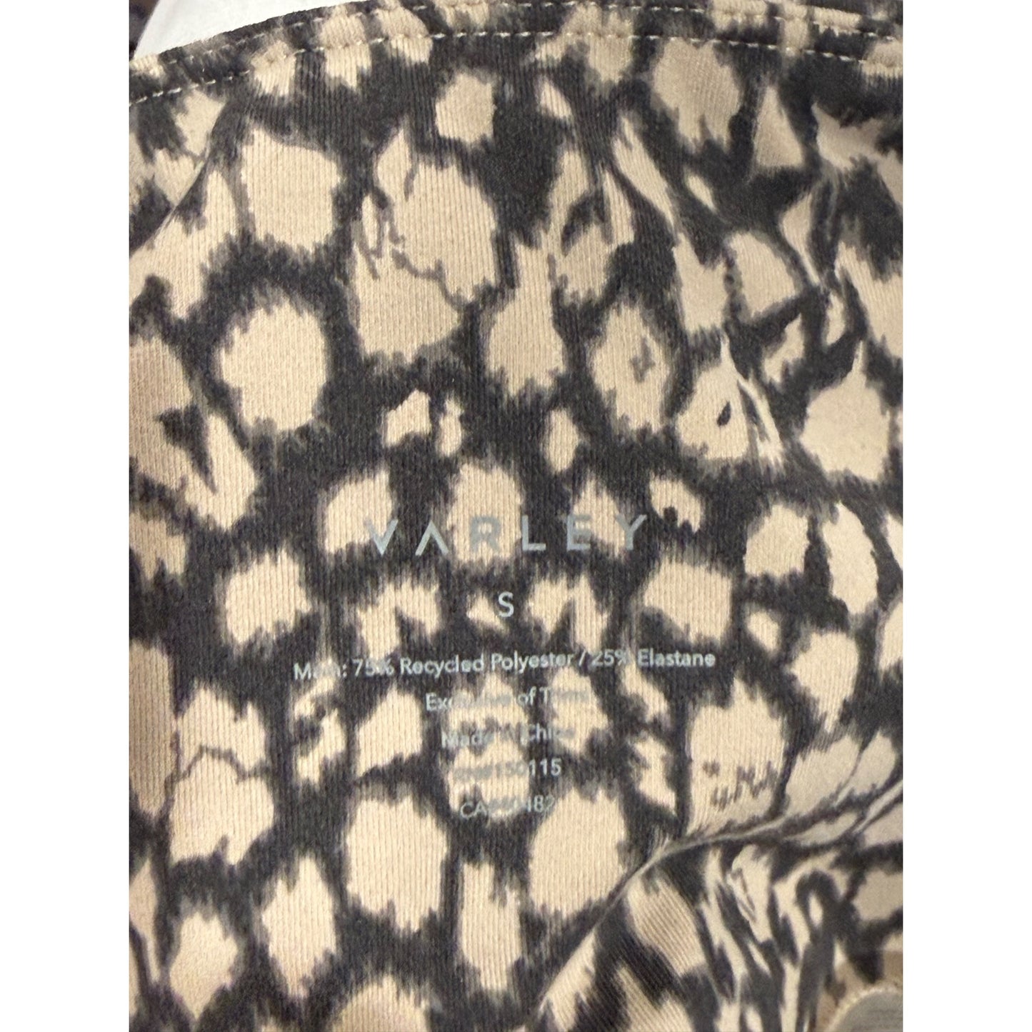 Varley Womens High-Waist Leopard Print Shorts Size S