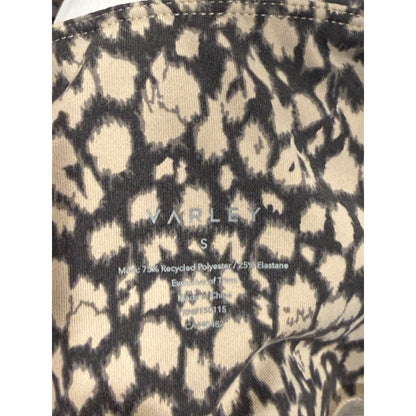 Varley Womens High-Waist Leopard Print Shorts Size S