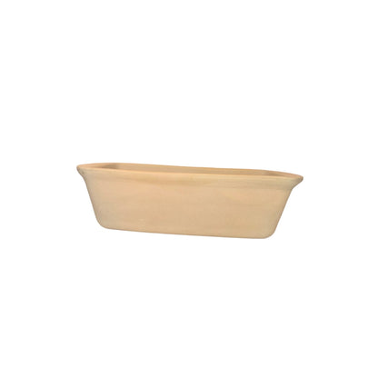 The Pampered Chef Stoneware Loaf Pan Beige Baking Dish NEW