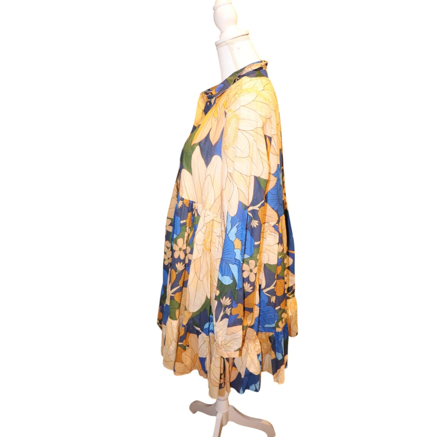 Sézane X Farm Rio mandacaru floral hilma mini dress, Size 42 NWT