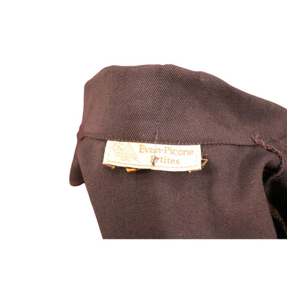 Evan-Picone Petites Navy Blue Buttoned Long Blazer Dress Vintage, Size 6