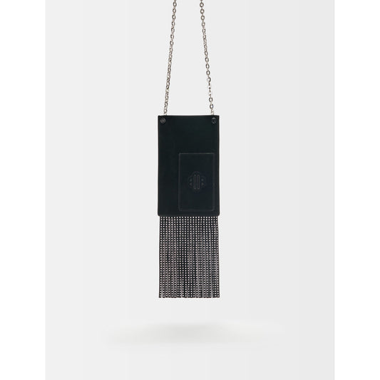 Maje Leather Phone Bag with Fringing NWT
