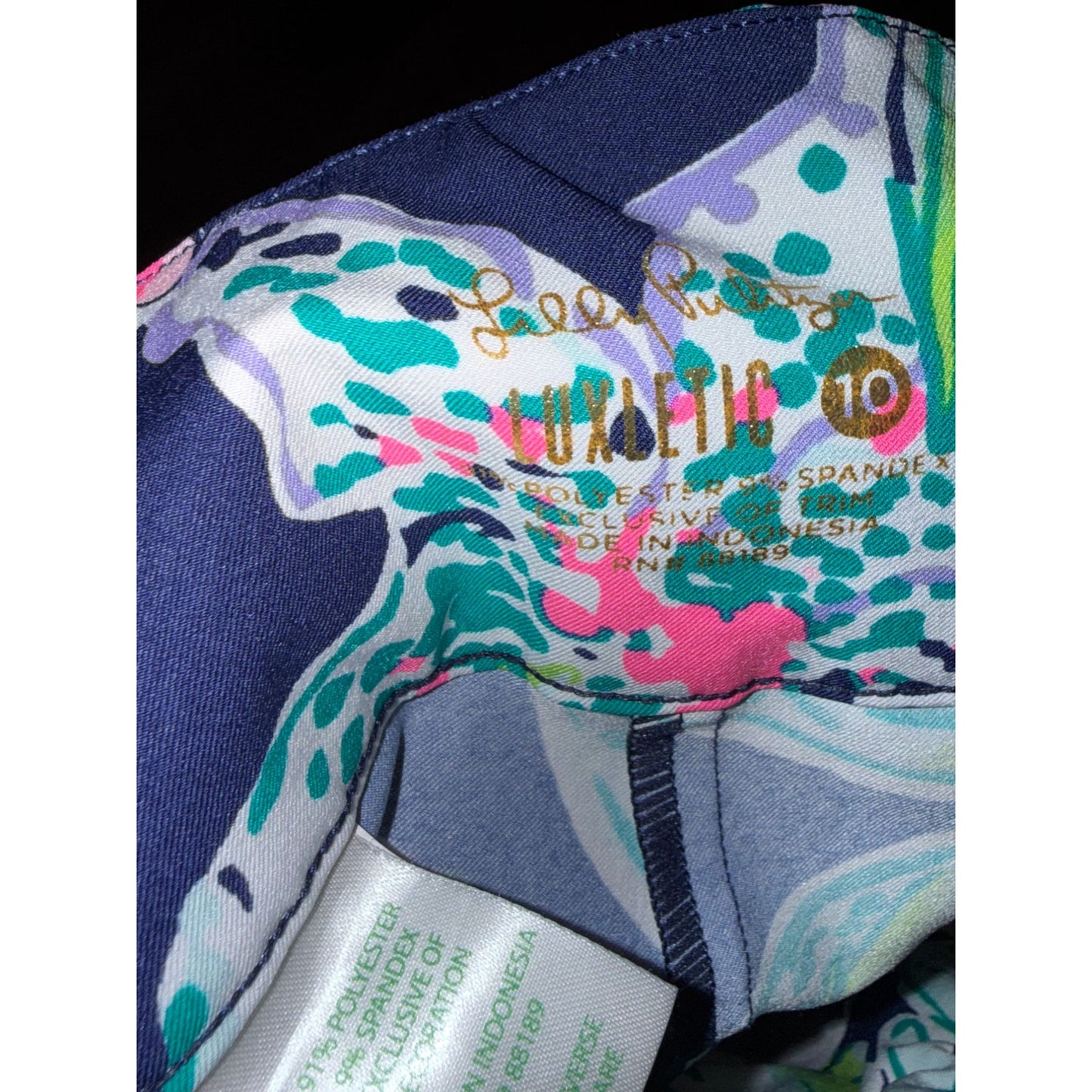 Lilly Pulitzer Luxletic Fairway Pants UPF 50+ SZ 10