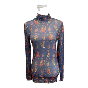 Rachel Antonoff Lillian Wildcard Turtleneck, Medium