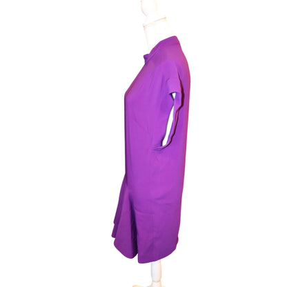 Stella McCartney Purple Pleat3ed Drop Waist Dress, Size 38