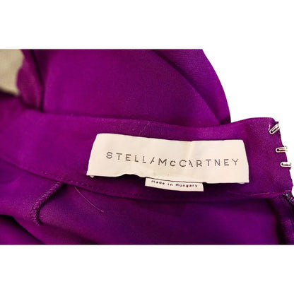 Stella McCartney Purple Pleat3ed Drop Waist Dress, Size 38