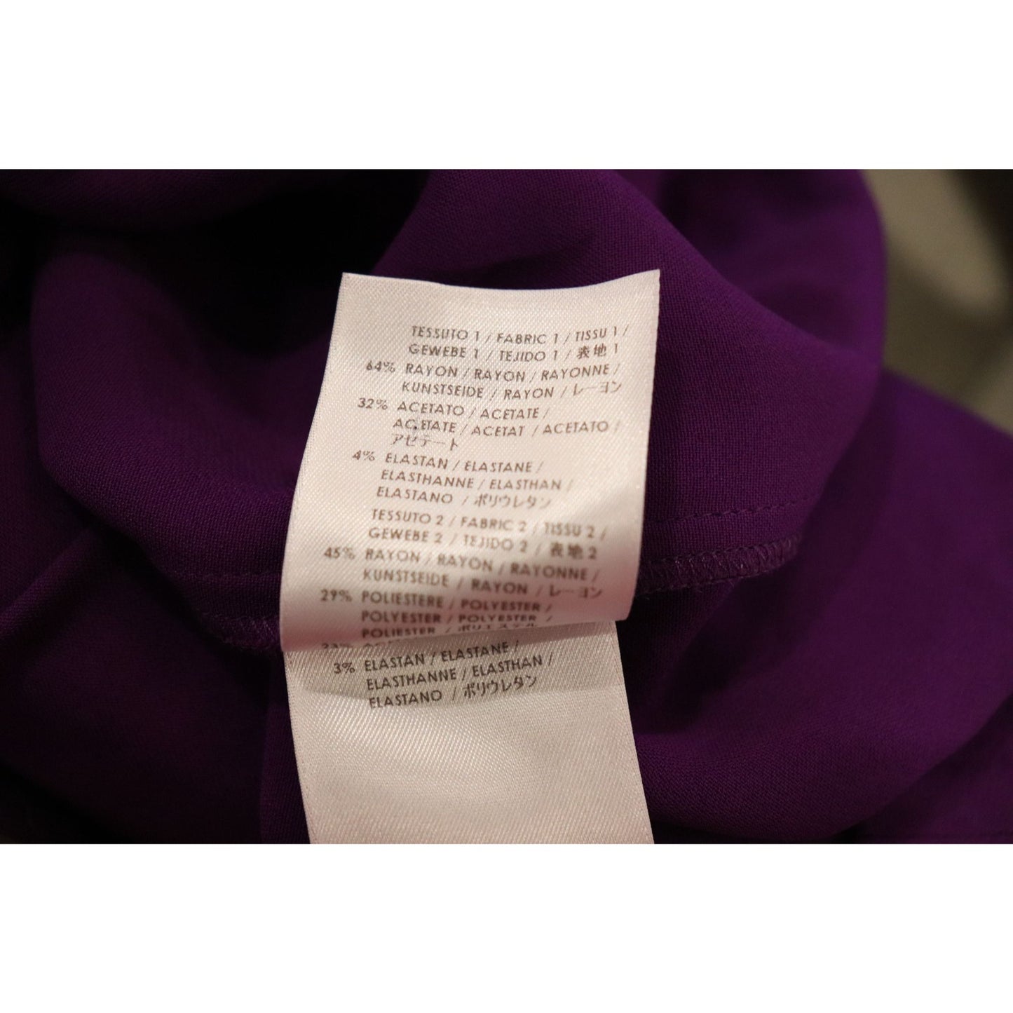 Stella McCartney Purple Pleat3ed Drop Waist Dress, Size 38