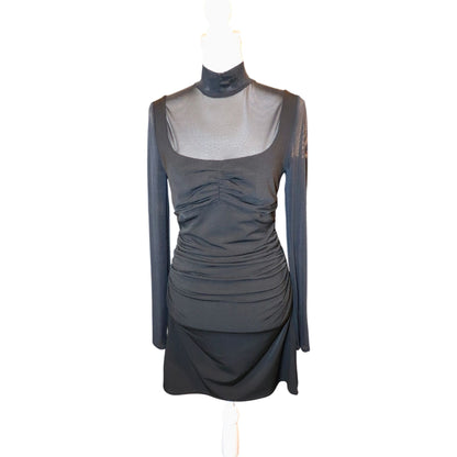 Cinq à Sept Black Beren Dress Mesh, Size 10 NWT