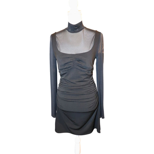 Cinq à Sept Black Beren Dress Mesh, Size 10 NWT