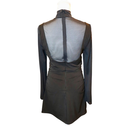Cinq à Sept Black Beren Dress Mesh, Size 10 NWT