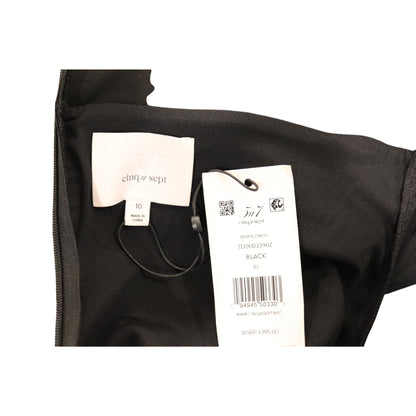 Cinq à Sept Black Beren Dress Mesh, Size 10 NWT