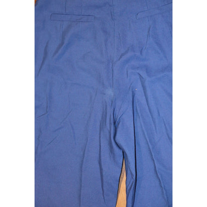 Farm Rio Navy Blue High-Waisted LinenTapered Pants, Medium NWT