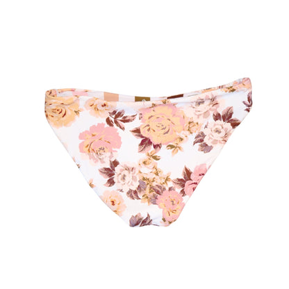 Maaji Reversible Floral Striped Bikini Bottom, Medium