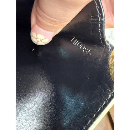 Louis Vuitton Black Suhali Leather Compact Zippy Wallet