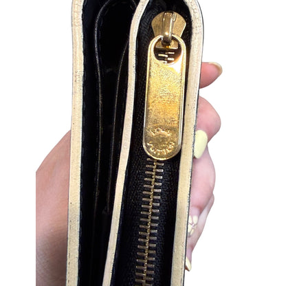 Louis Vuitton Black Suhali Leather Compact Zippy Wallet