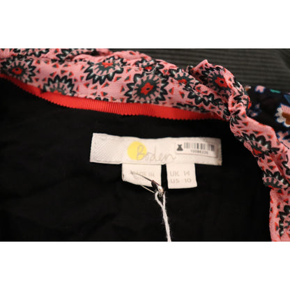 Boden Womens Paisley Print Long-Sleeve Ruffle Dress, Size 10