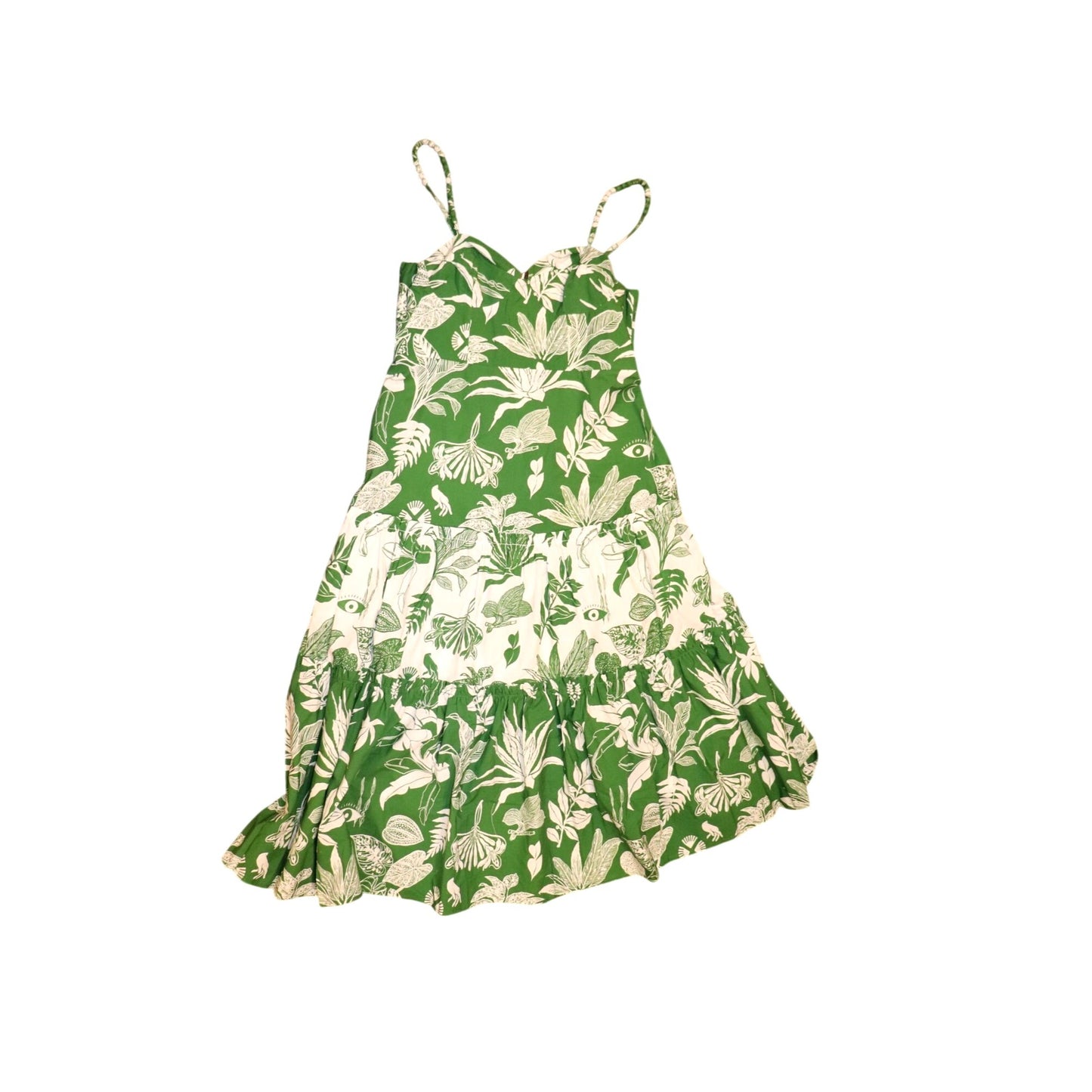 Farm Rio Forest Soul Mix Midi Dress, Large NWT