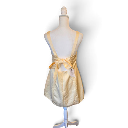 MORE TO COME Malia Mini Dress in Baby Yellow, large NWT