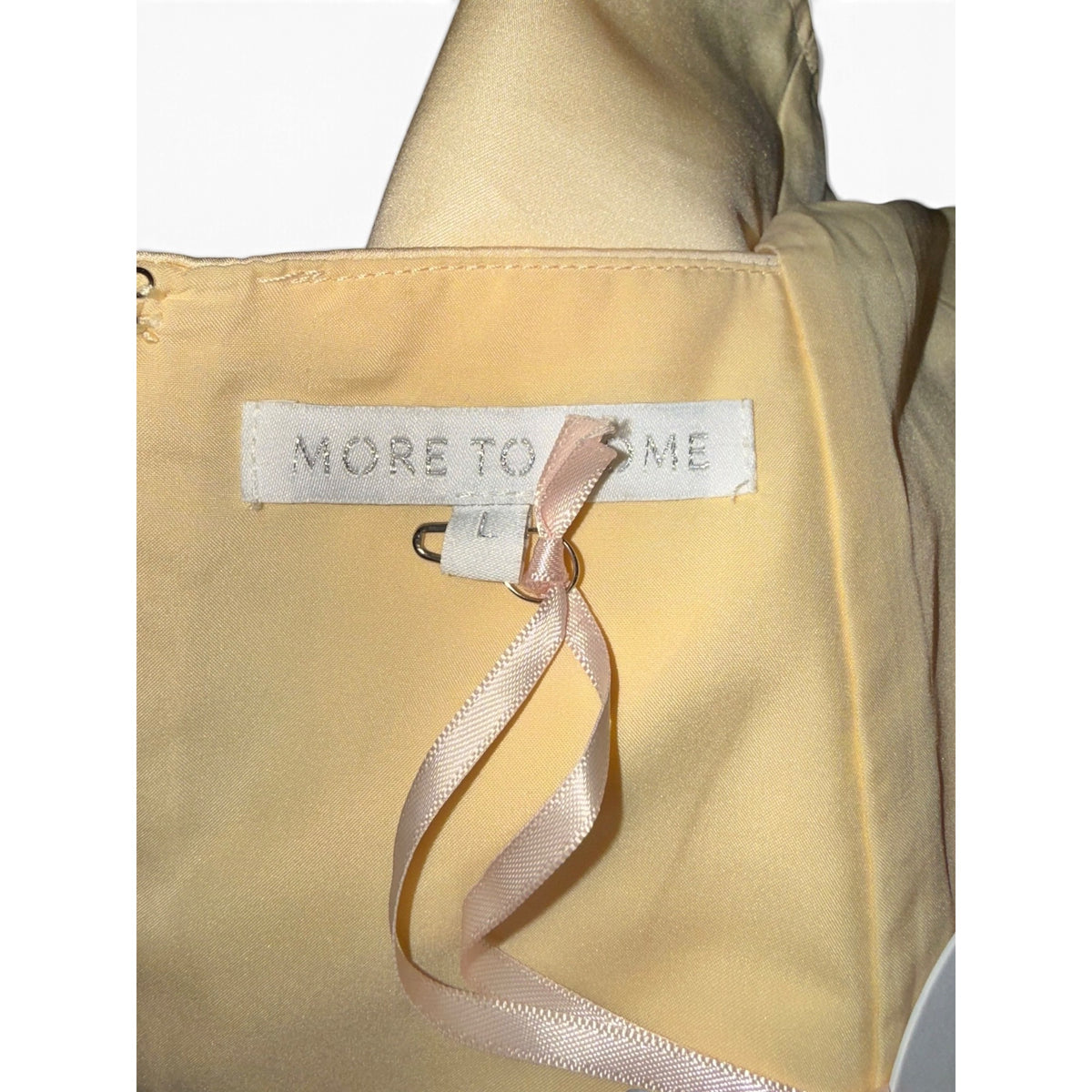 MORE TO COME Malia Mini Dress in Baby Yellow, large NWT