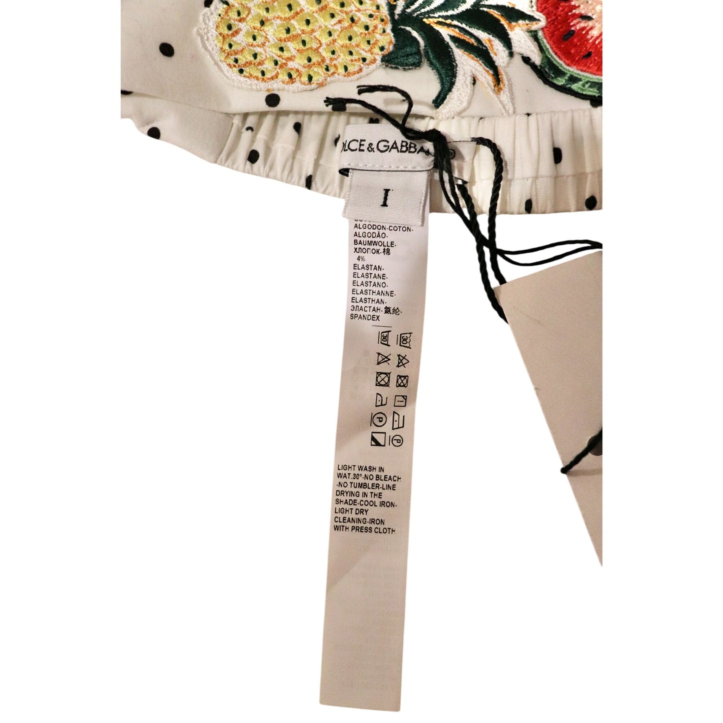 Dolce & Gabbana White Polka Dot Newborn Headband NWT