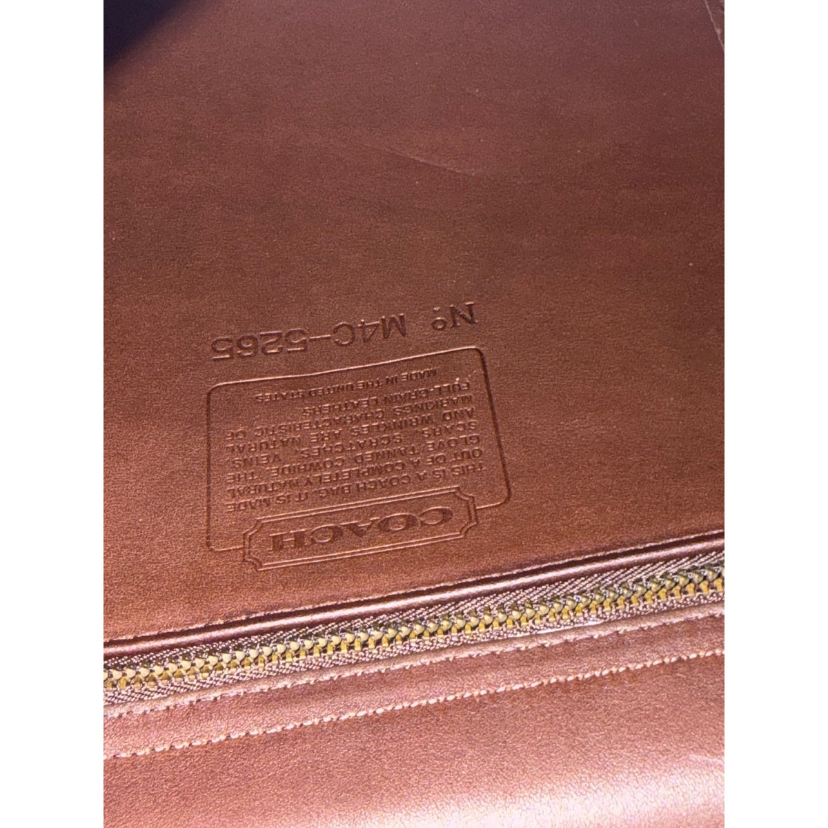 Vintage Coach Brown Leather Messenger Briefcase With Adjustable Strap
