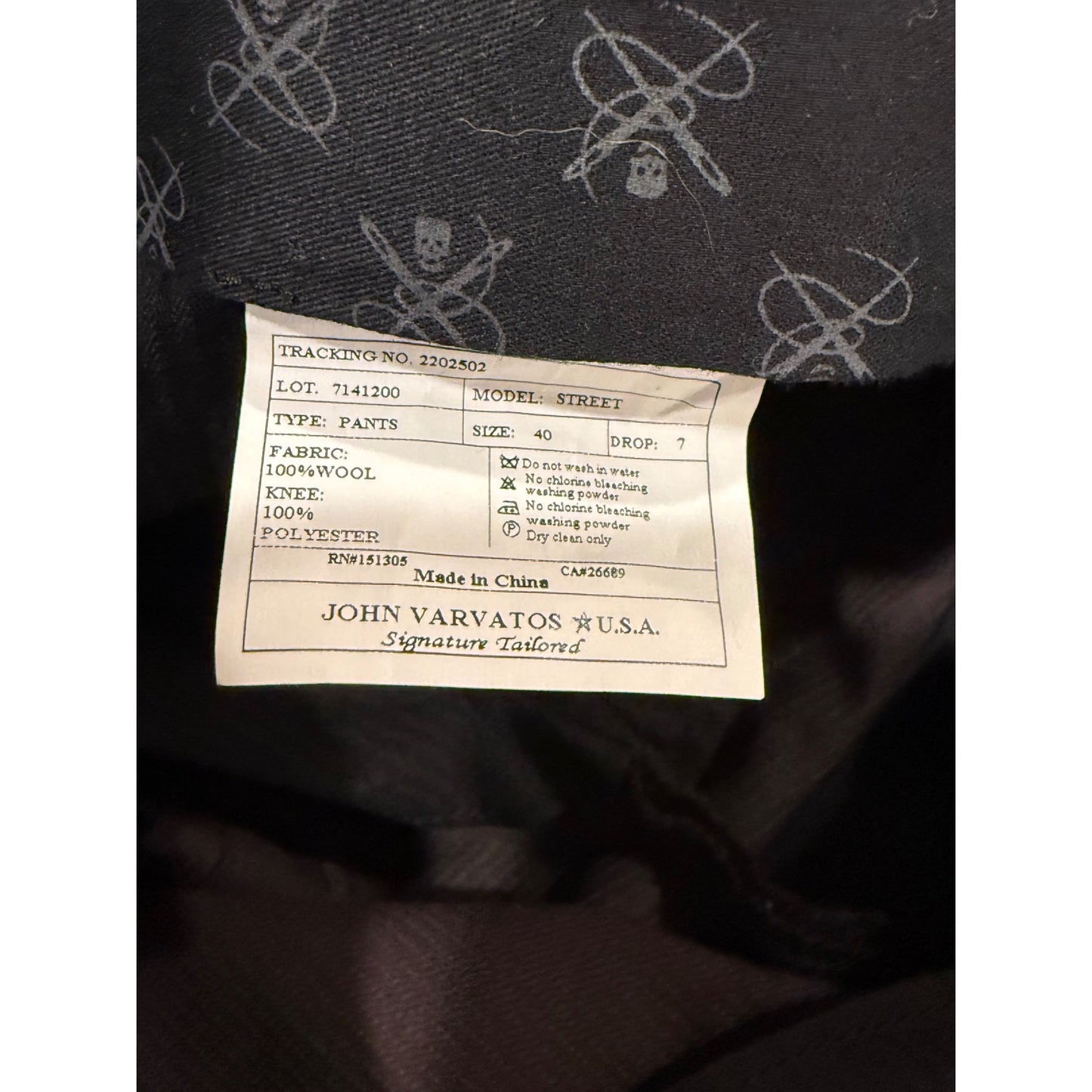 John Varvatos USA Mens Wool Dress Pants Size 40 brown NWOT