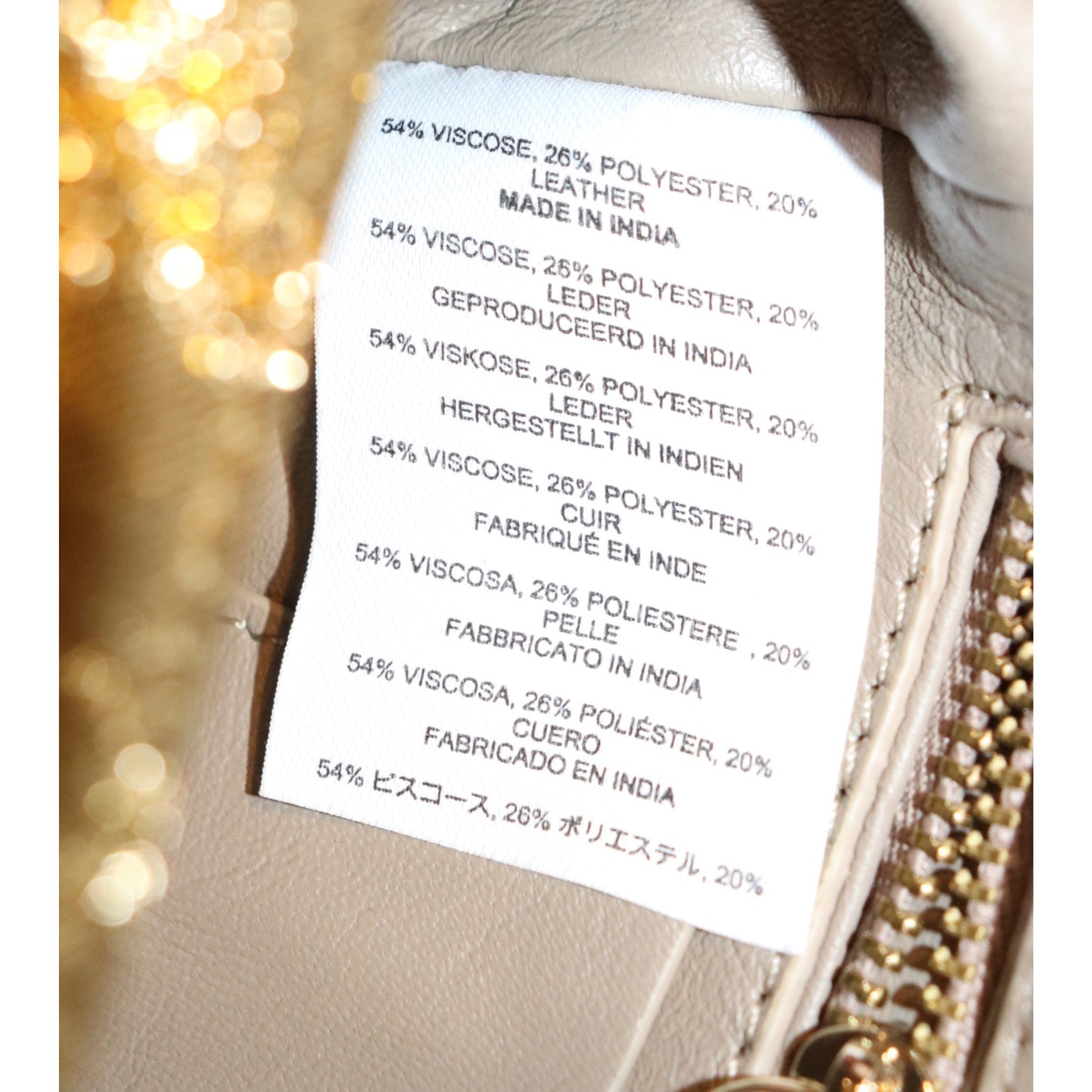 Dries Van Noten Gold Floral Jacquard Shoulder Bag