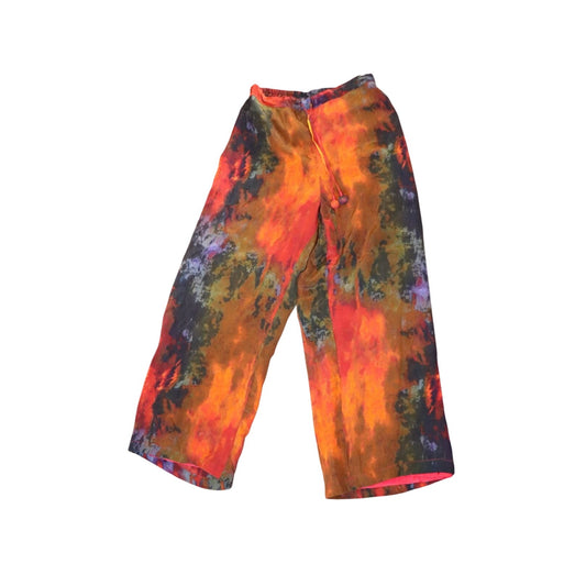 Nazila Couture Tie-Dye Wide-Leg Lounge Pants, S/M NWOT