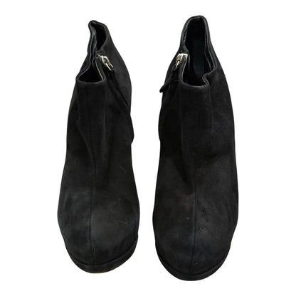 Giuseppe Zanotti Black Suede Eva Ankle Platform Stiletto Booties Size 39