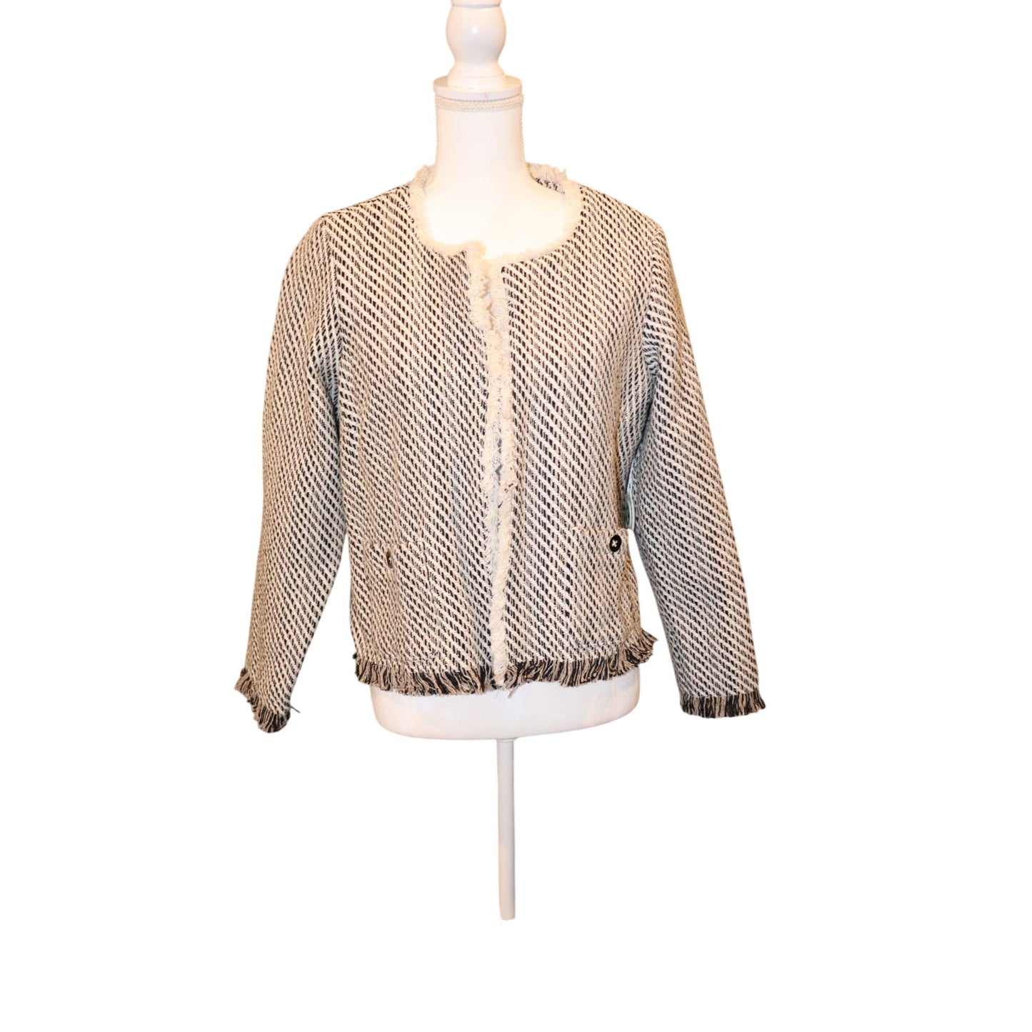 Spartina Lettie Boucle Tweed Blazer, Large NWT