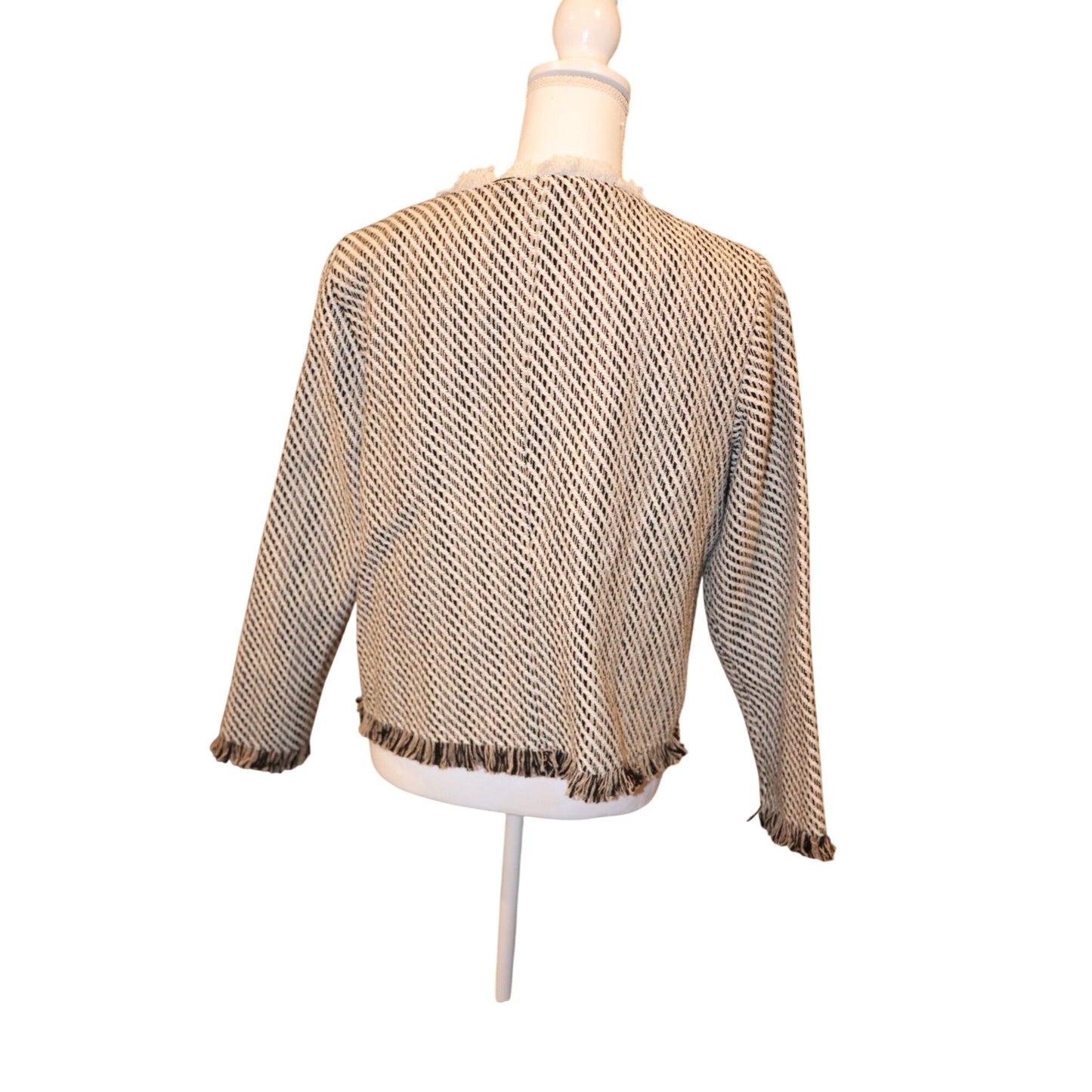 Spartina Lettie Boucle Tweed Blazer, Large NWT