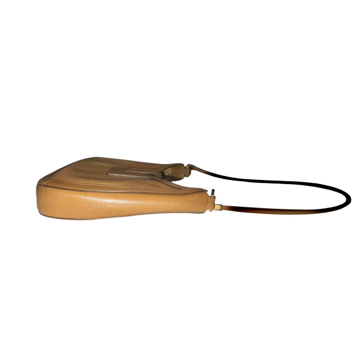 Gucci Vintage G Buckle Camel Shoulder Bag