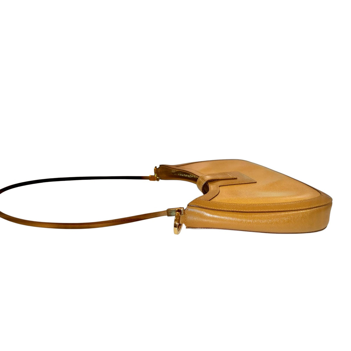 Gucci Vintage G Buckle Camel Shoulder Bag
