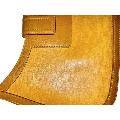 Gucci Vintage G Buckle Camel Shoulder Bag