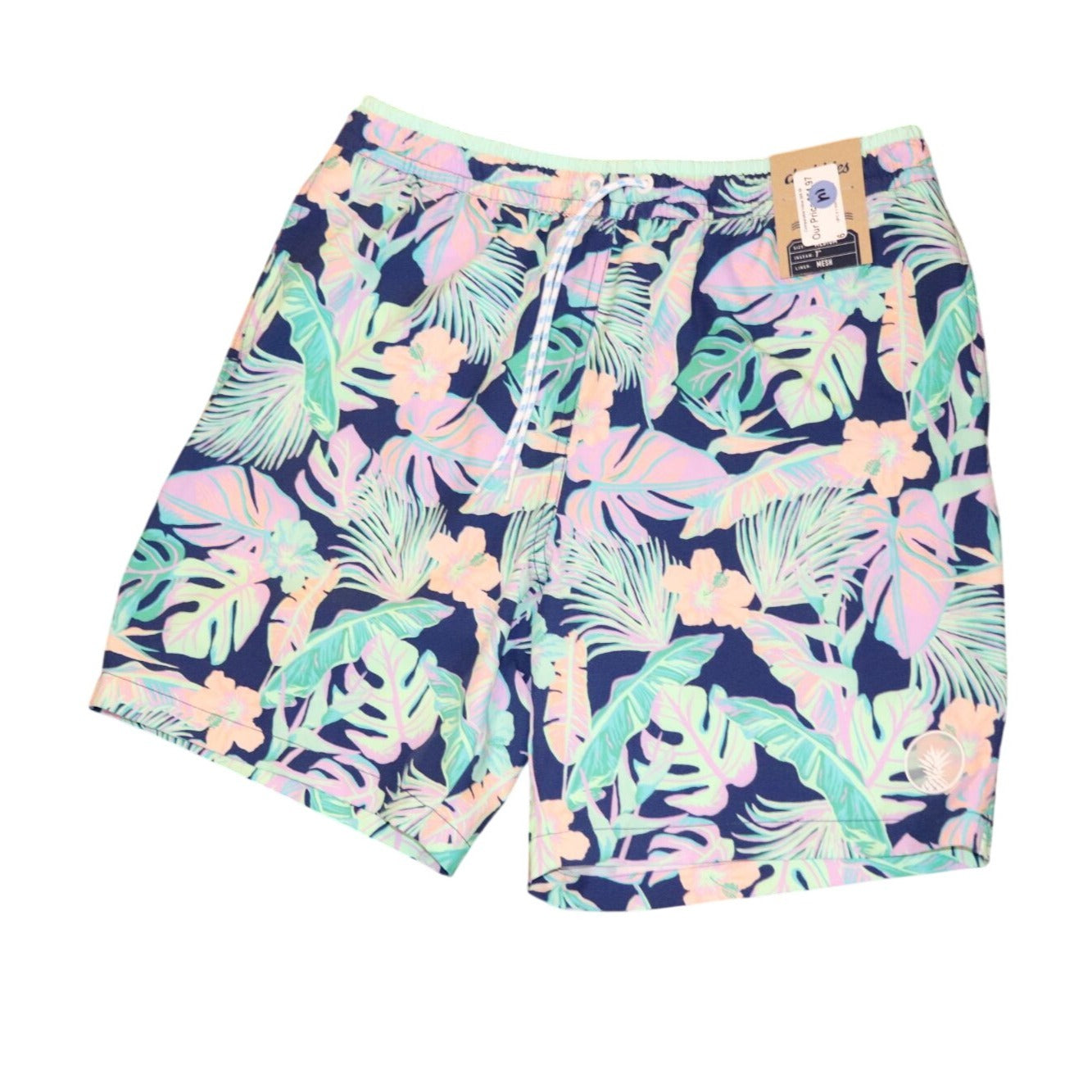 Chubbies Men's Night Faunas Swim Shorts 7" inseam, Medium NWT