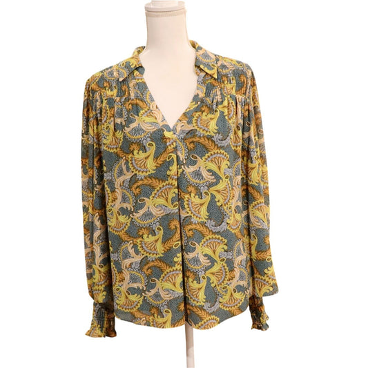 Cinq À Sept Alby Smocked Print Pop Over, Large