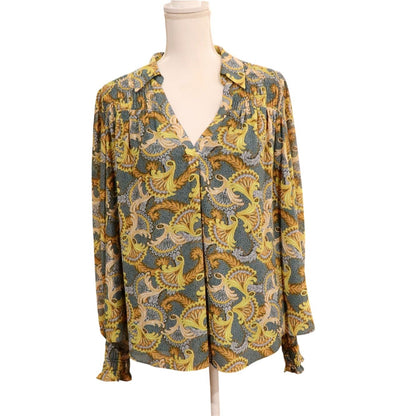 Cinq À Sept Alby Smocked Print Pop Over, Large