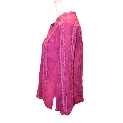 Johnny Was Pink Carleen Blouse, Small NWT