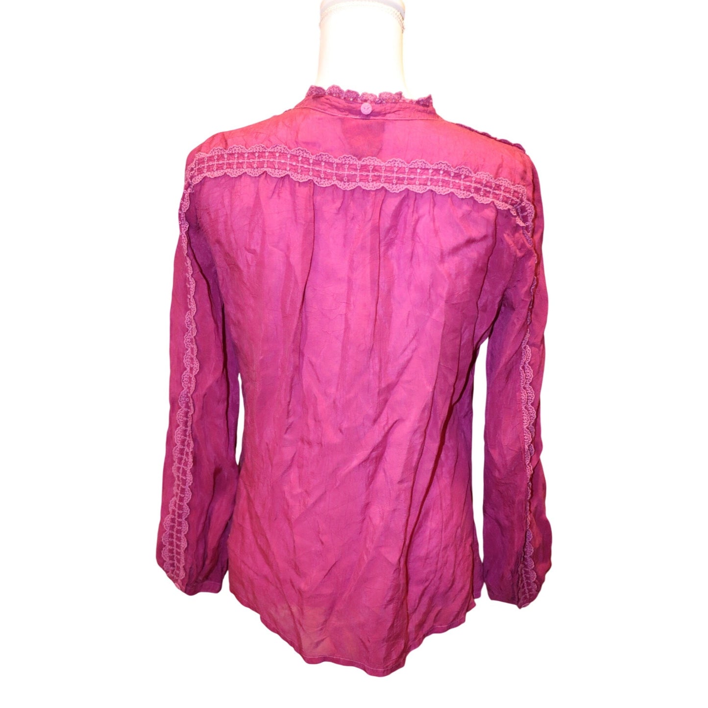 Johnny Was Pink Carleen Blouse, Small NWT
