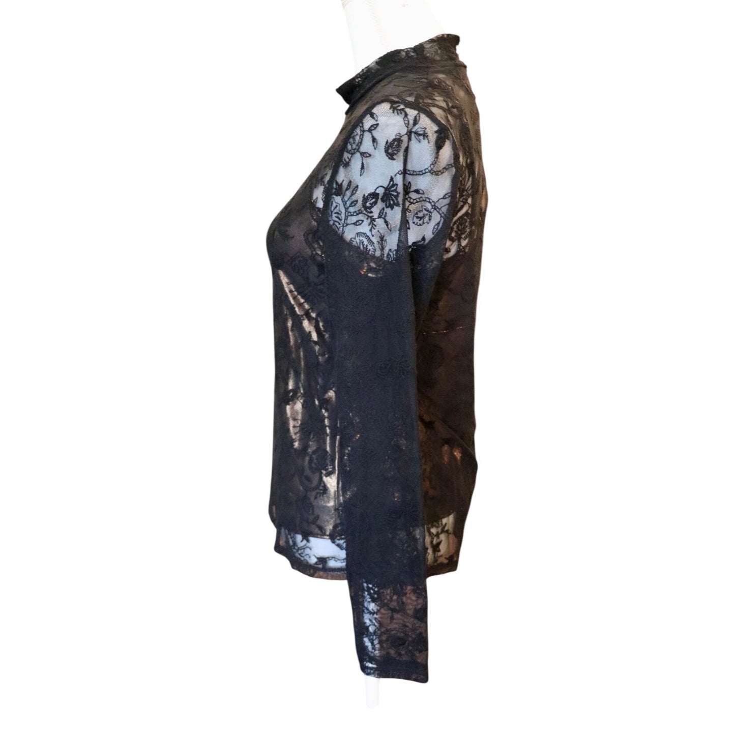 Johnny Was Dina mesh tee, Medium NWT