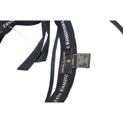 Helen Kaminski Mita Packable Raffia Visor in natural and midnight black