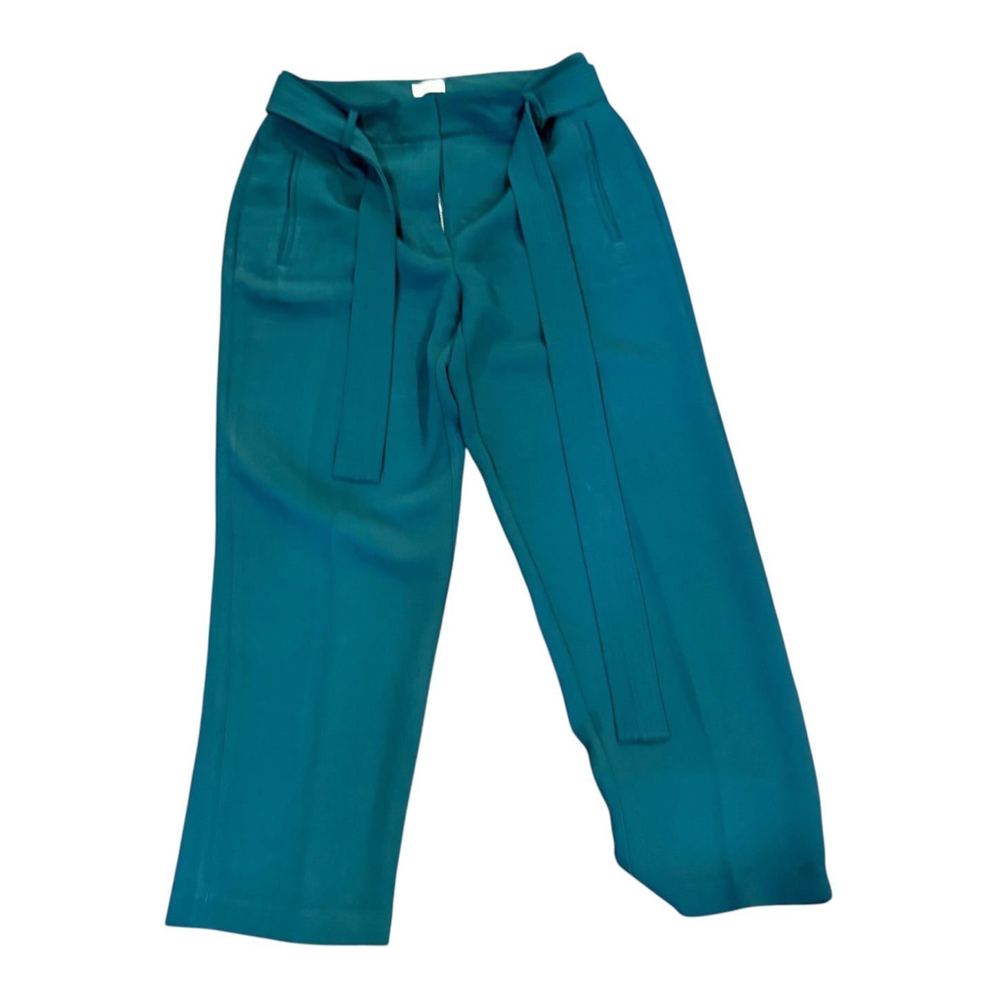 WIlfred Emerald Green Tie-Waist Cropped Trousers Size 12