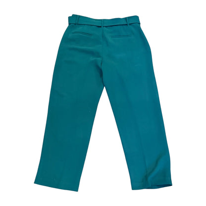 WIlfred Emerald Green Tie-Waist Cropped Trousers Size 12